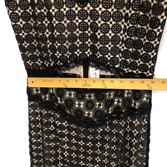 Alice + Olivia Black Lace Tamica Dress‎ NWT Sz. 8 - Picture 11 of 13